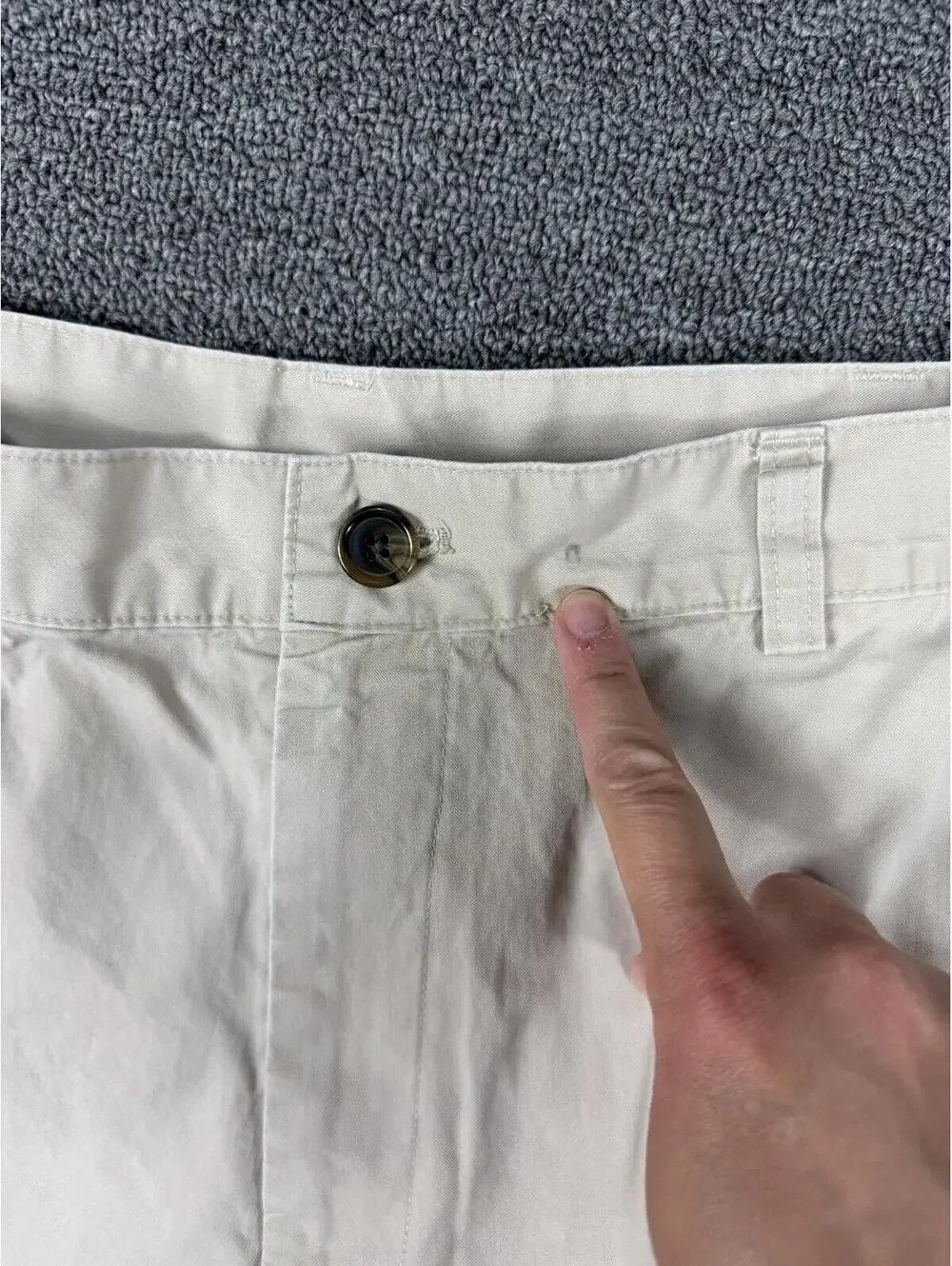 Brooks Brothers "346" Men's 38  Khaki Shorts 100% Cotton Flat Front Preppy - Picture 4 of 8